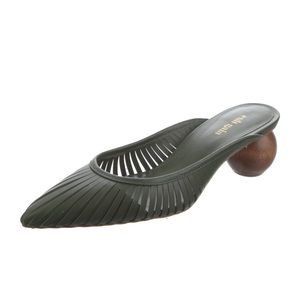 Cult Gaia Black Alia Mule Sandal